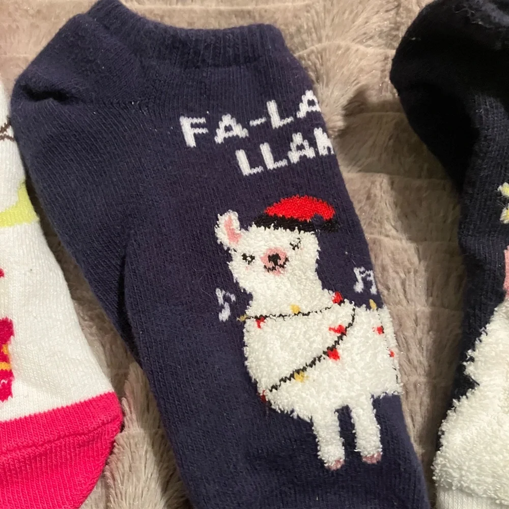 Set of 4 Girls Christmas socks